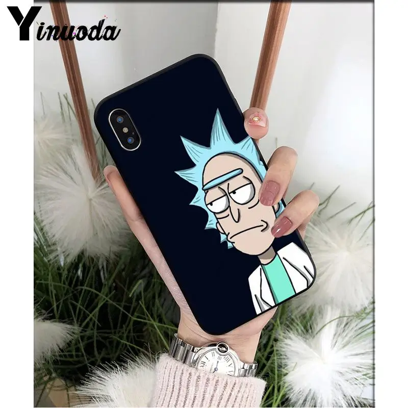 A2 Yinuoda мультяшный маринованный Рик и Морти мягкий чехол для телефона из ТПУ чехол для Apple iPhone 8 7 6 6S Plus X XS MAX 5 5S SE XR - Цвет: A2
