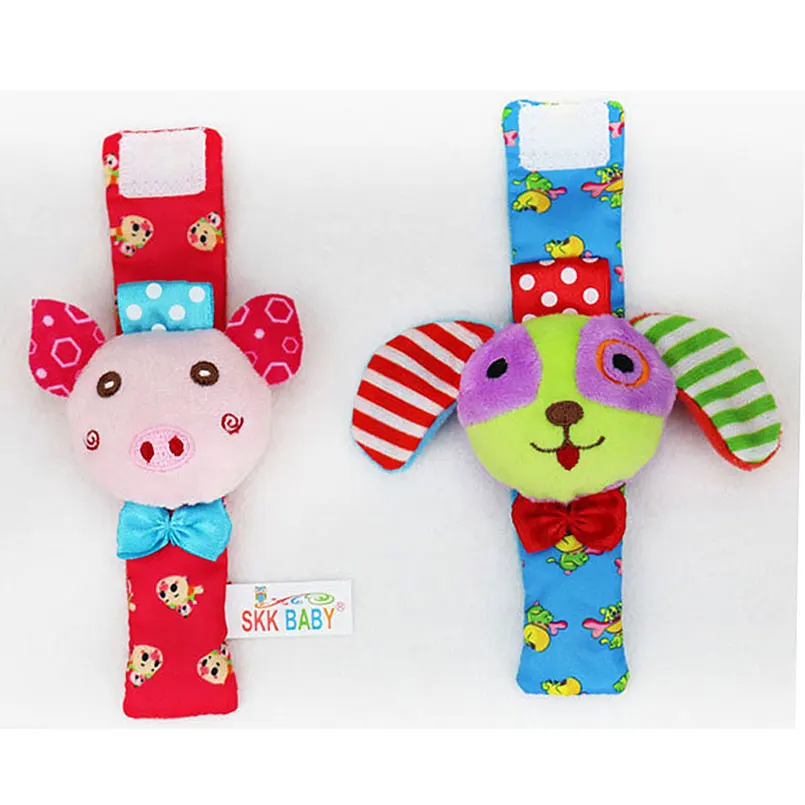 2 шт./компл. детские мягкие плюшевые игрушки в виде животных|hand bell rattle|baby rattlebell rattle
