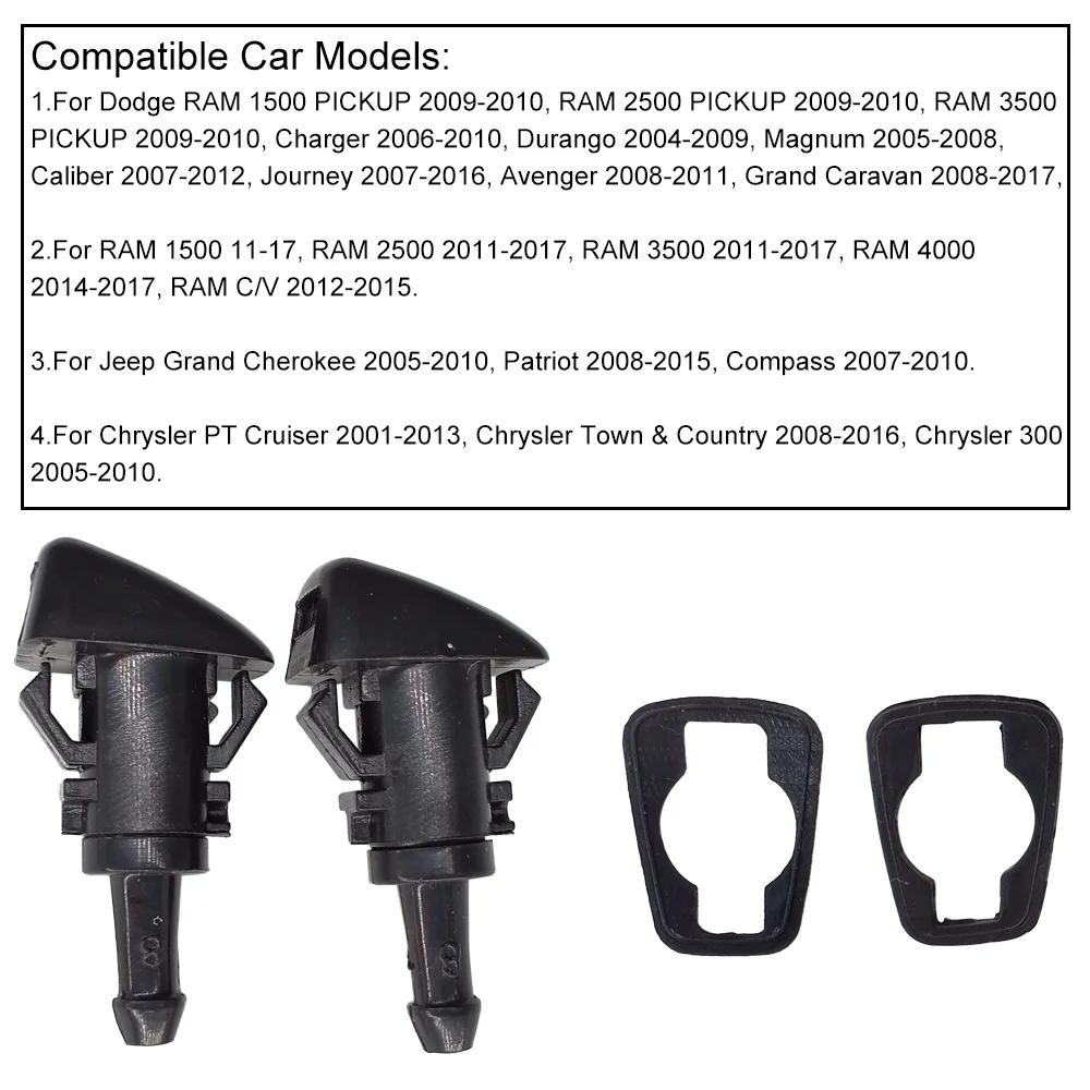 2 шт. автомобильная Форсунка для Chrysler 300 Dodge Avenger Jeep Compass Ram 1500 | Автомобили и