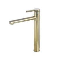 basin faucet brass sink mixer tap hot cold bathroom deck mounted brushed gold rotating pull out faucet lavatory crane tap