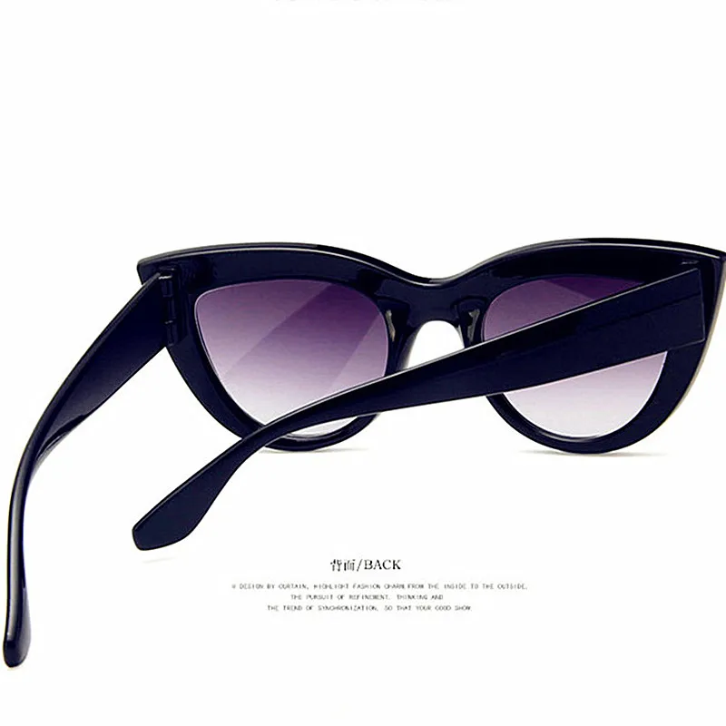 Женские солнцезащитные очки кошачий глаз в винтажном стиле с затемненными