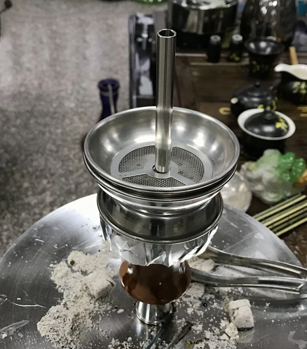 Металлический уголь для кальяна держатель для Shisha Sheesha водопровод наргуил чаша для кальяна термоподставка табак аксессуары для трубок