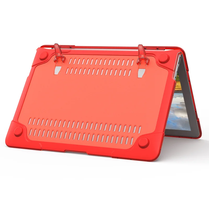 Складной чехол-подставка для ноутбука Macbook air Pro retina 11 12 13 15 A1706 A1708 A1989 матовый прозрачный чехол из поликарбоната+ ТПУ