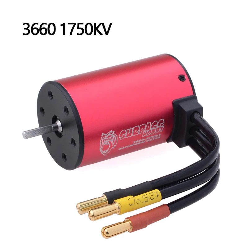 SURPASSHOBBY KK 3660 3,175 мм 1750KV 2200KV 2600KV 3100KV 3300KV 3500KV 4200KV водонепроницаемый бесщеточный двигатель для автомобиля 1:10 GTR/Lexus - Цвет: 1750KV