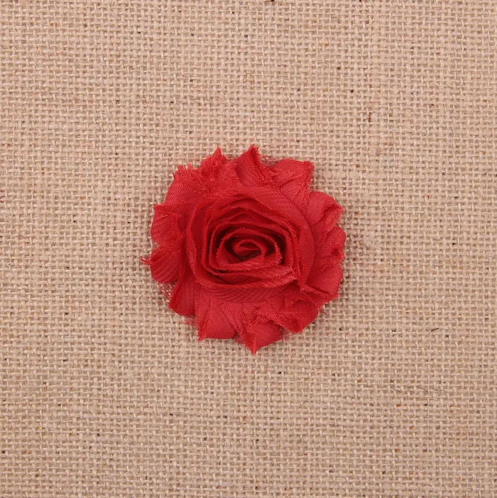 30 шт./лот 15 цветов модные шикарные потертые шифоновые цветы для детских