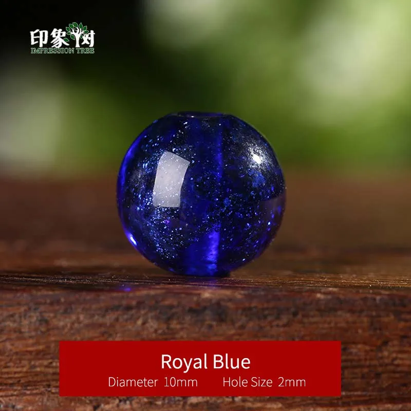 Royal Blue 10mm 10pc Sands порошок ручной работы лэмпворк глазурованные бусины 10 мм 10 шт прозрачные японские хрустальные круглые разделительные Бусины DIY Ювелирные задатки 1604 - Цвет: Royal Blue 10mm 10pc