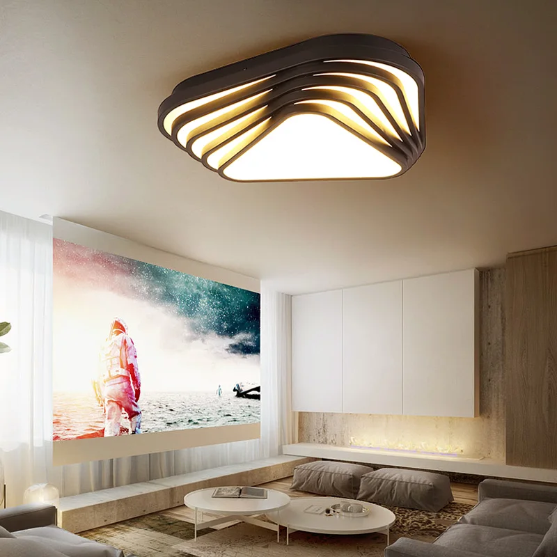 Новый дизайн современный потолочный светильник сделай сам треугольный