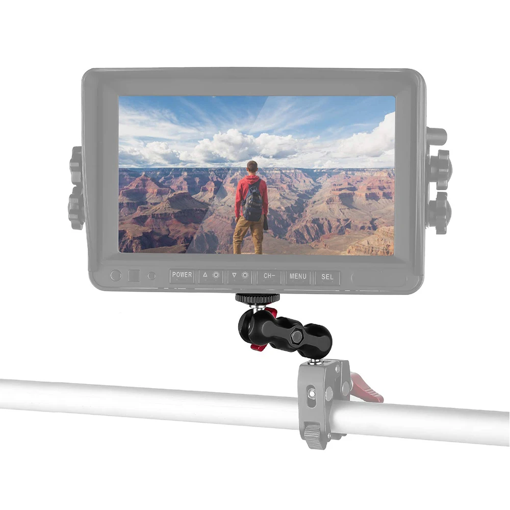 Шарнирное крепление Magic Arm Monitor с двойной шаровой головкой + винт 1/4 &quotдля камеры