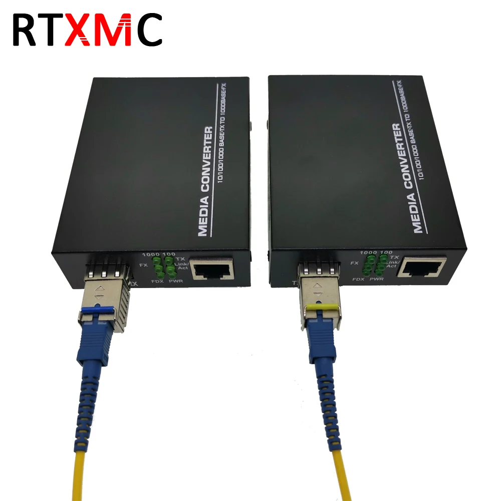 2 шт. медиаконвертер с портом SFP 1 25 г RJ45 GIBC 3 км 20 SC BIDI 10/100/1000 м порт в