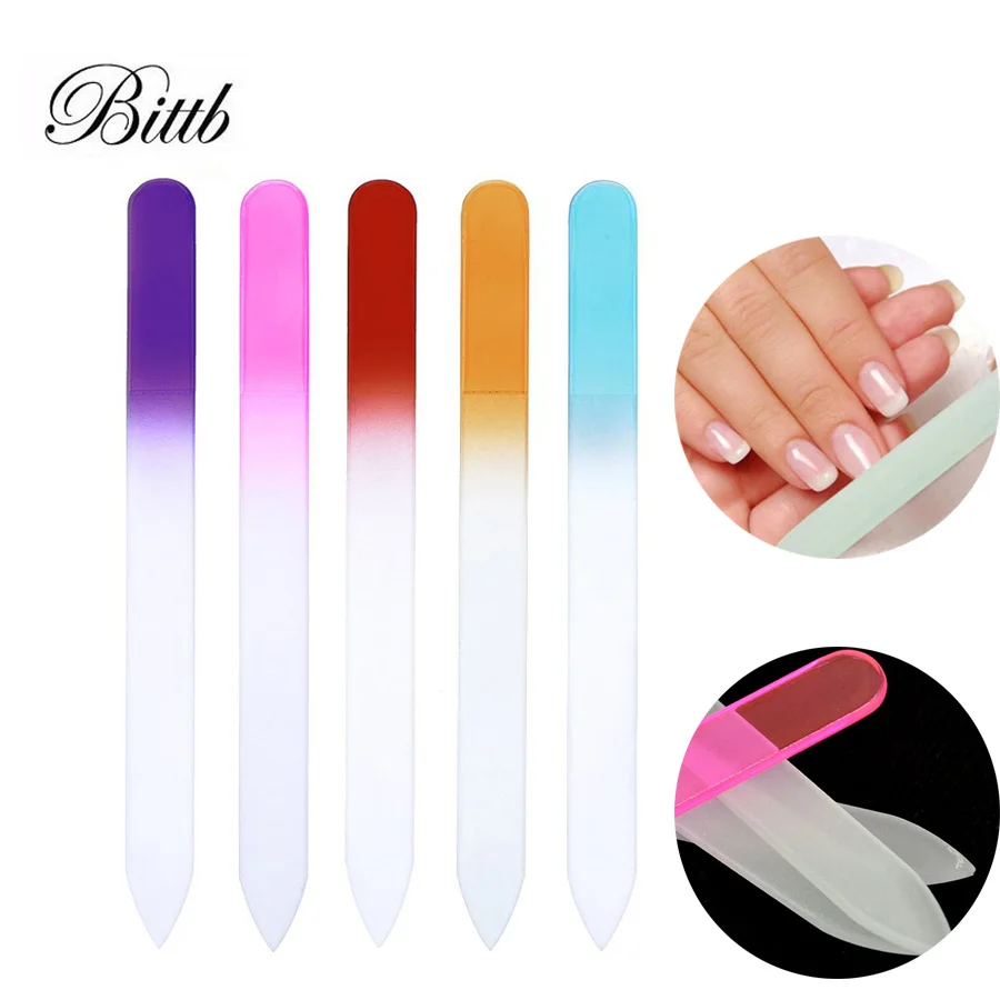 Пилочка для ногтей стеклянная разноцветная 3 шт./лот - купить по выгодной цене |