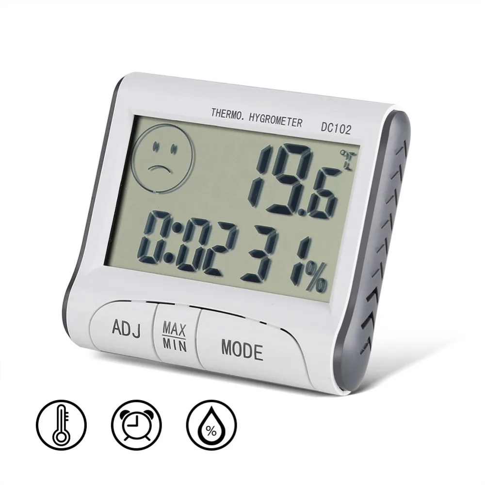 Цифровой Комнатный термометр с ЖК дисплеем гигрометр измеритель влажности в