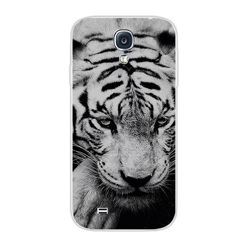 5," Чехлы для samsung Galaxy S4, мягкий силиконовый чехол с тигром для samsung S4 SIV, оболочка для Galaxy S4 i9500, чехлы