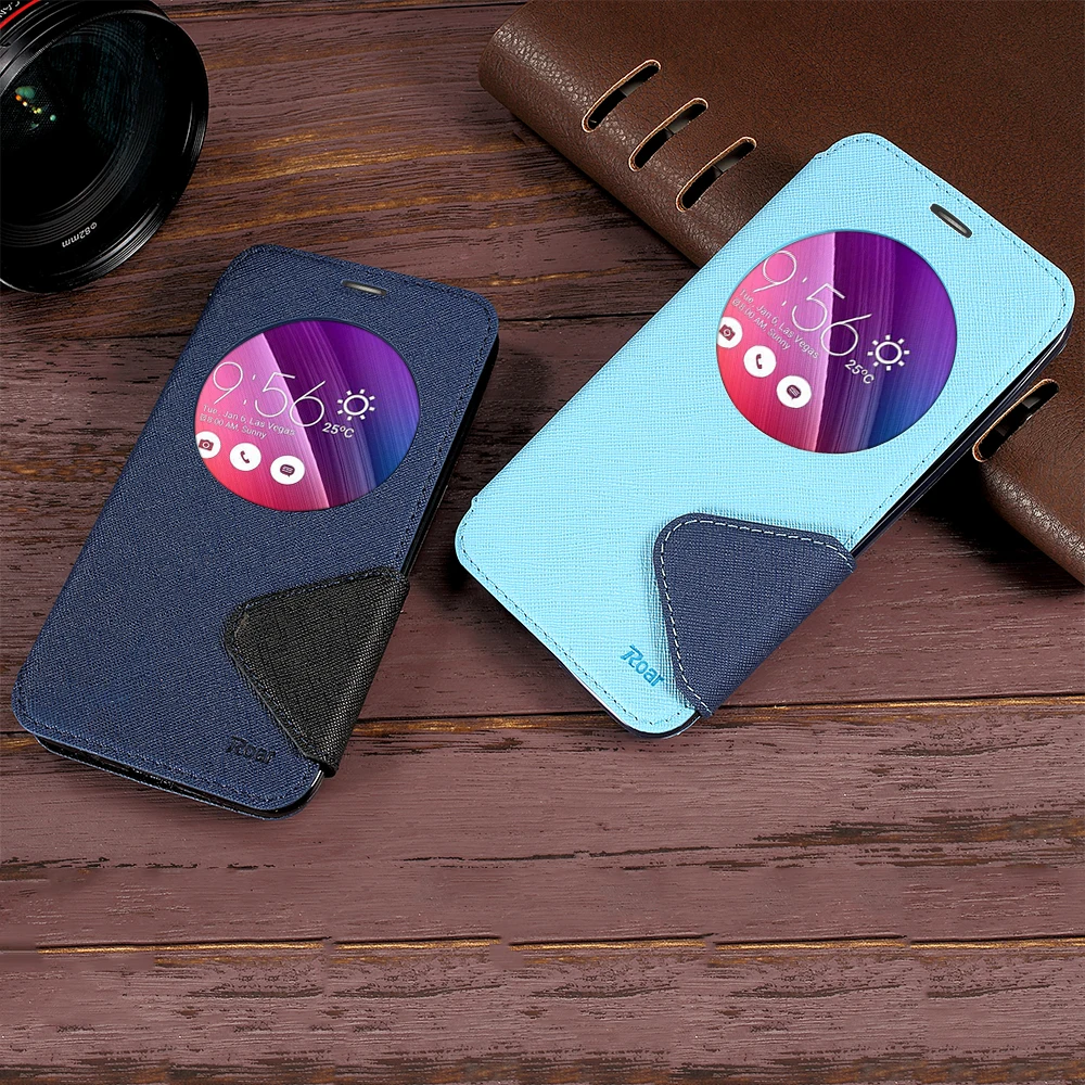 ROAR funda For Asus Z00LD ZE550KL Cover 5.5-inch Diary View Window PU Leather Case for Zenfone 2 Laser | Мобильные телефоны и