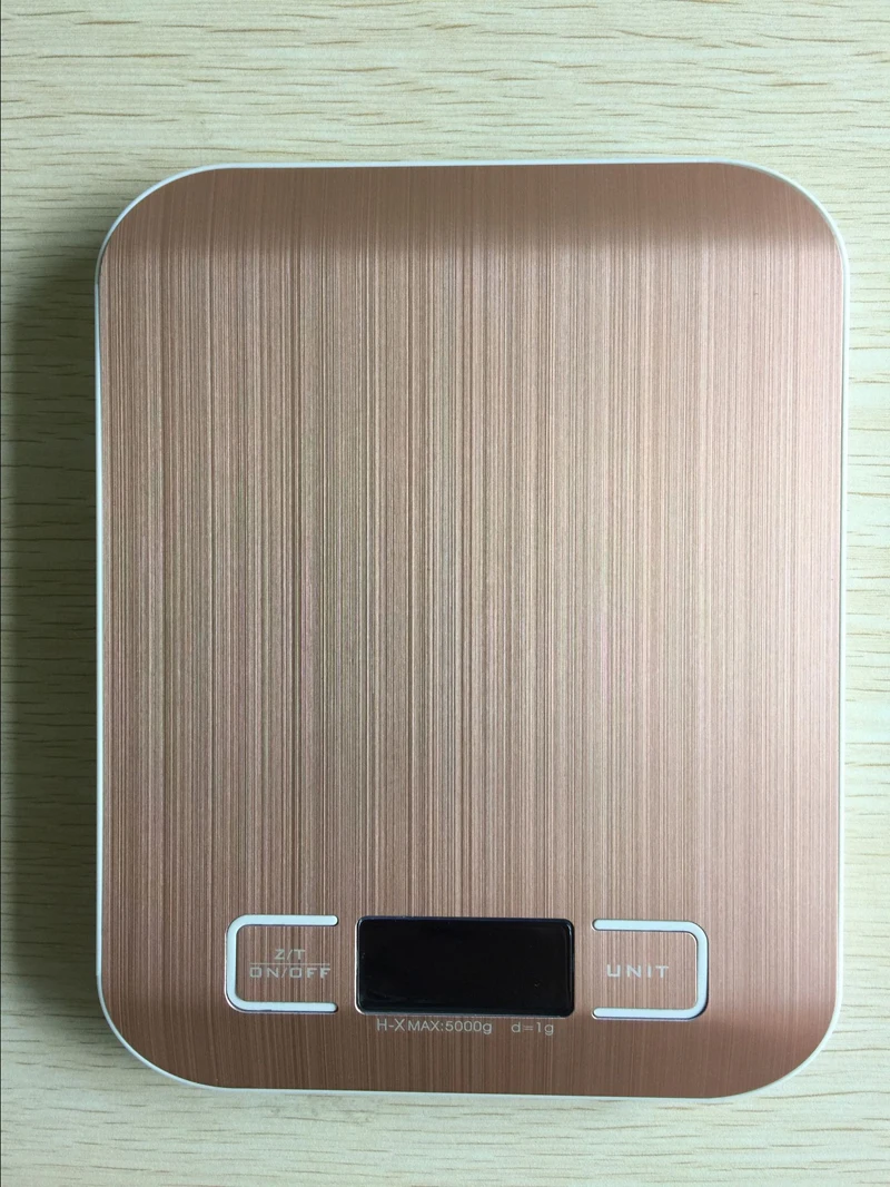 Бытовые электронные кухонные весы из нержавеющей стали 5000 г 1 с ЖК-дисплеем 5 кг