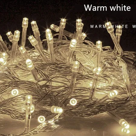 Warm White 24 В 10-100 м Безопасный светодиодный Сказочный светильник, уличная гирлянда, гирлянда для рождества, Нового года, свадьбы, сада, дерева, дома, вечерние украшения - Испускаемый цвет: Warm White