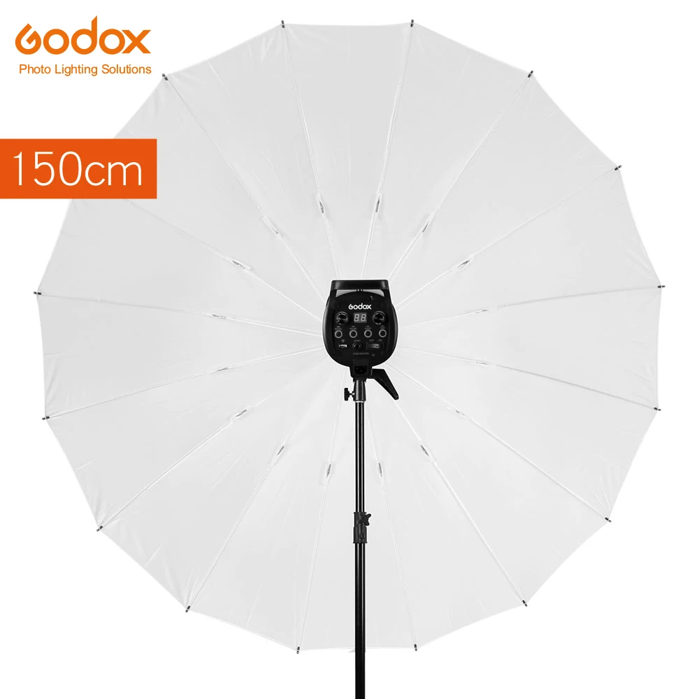 Зонт Godox 60 &quot150 см 16 Rib для студийной фотосъемки белые мягкие световые Зонты|light