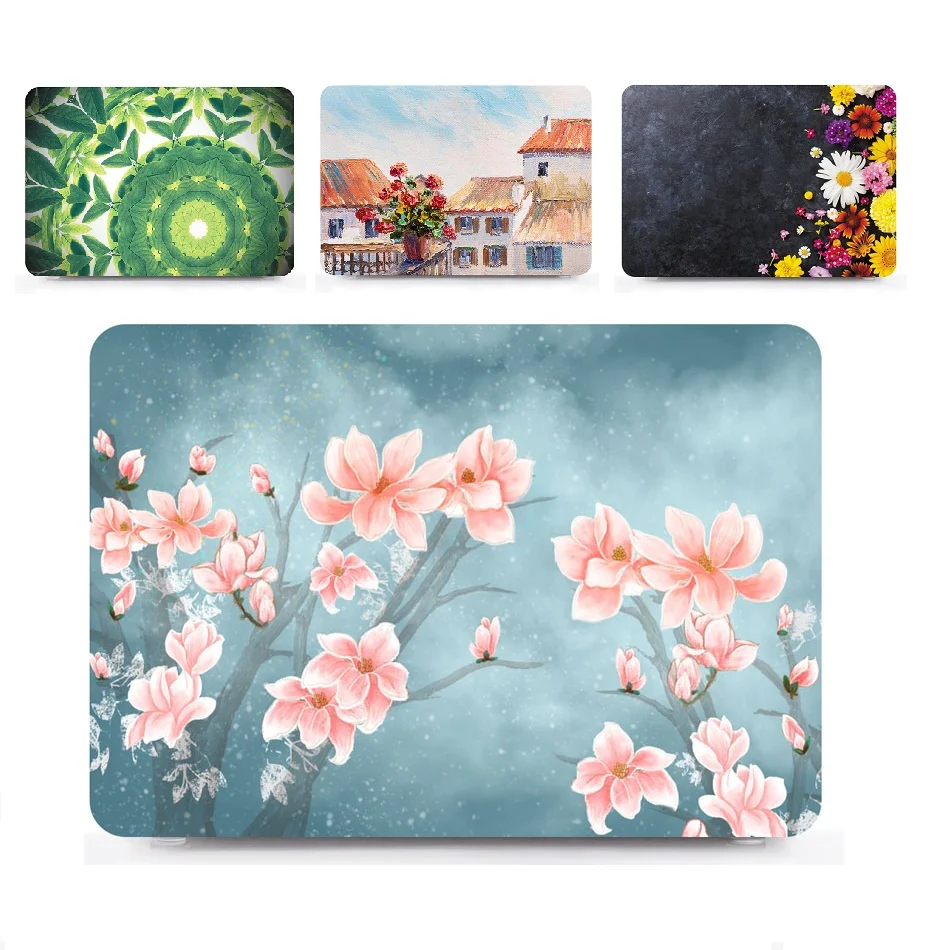 Чехол для планшета с цветной печатью Жесткий Apple Macbook pro 13 15 Air 11 Touch Bar Retina 12 дюймов