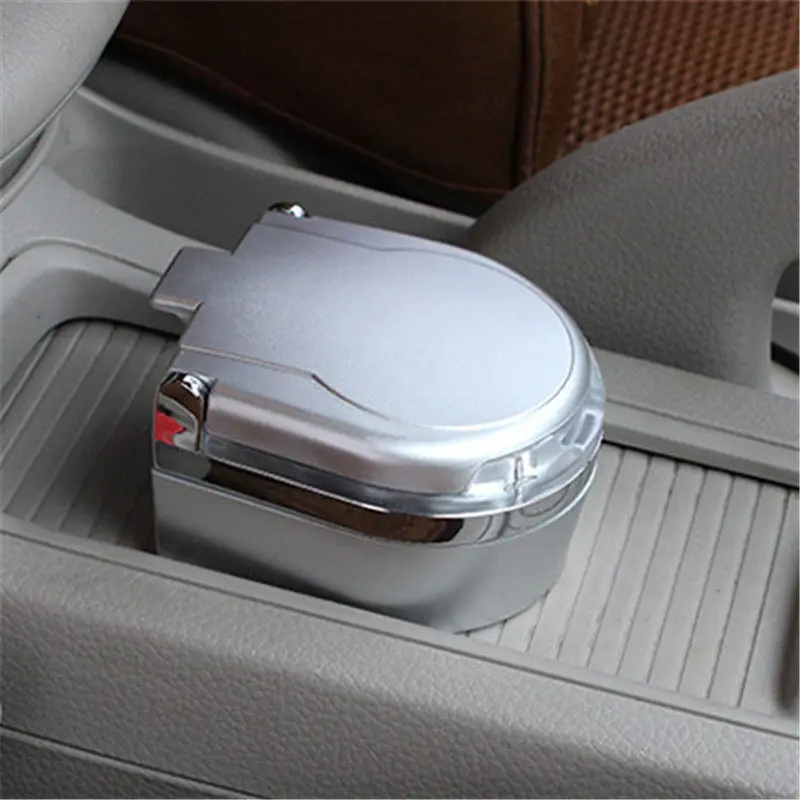 Портативная автомобильная пепельница со светодиодной подсветкой для сигарет