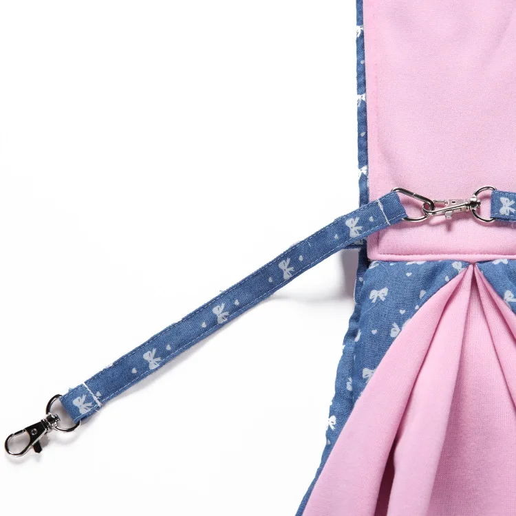 Двусторонняя сумка слинг для собак и кошек/маленьких регулируемая джинсовая