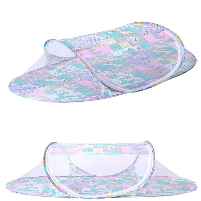 Портативный детская кровать складная москитная сетка Подушка Матрас летняя для