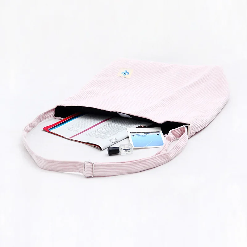 Женские вельветовые сумки через плечо и Женская винтажная сумка для шоппинга