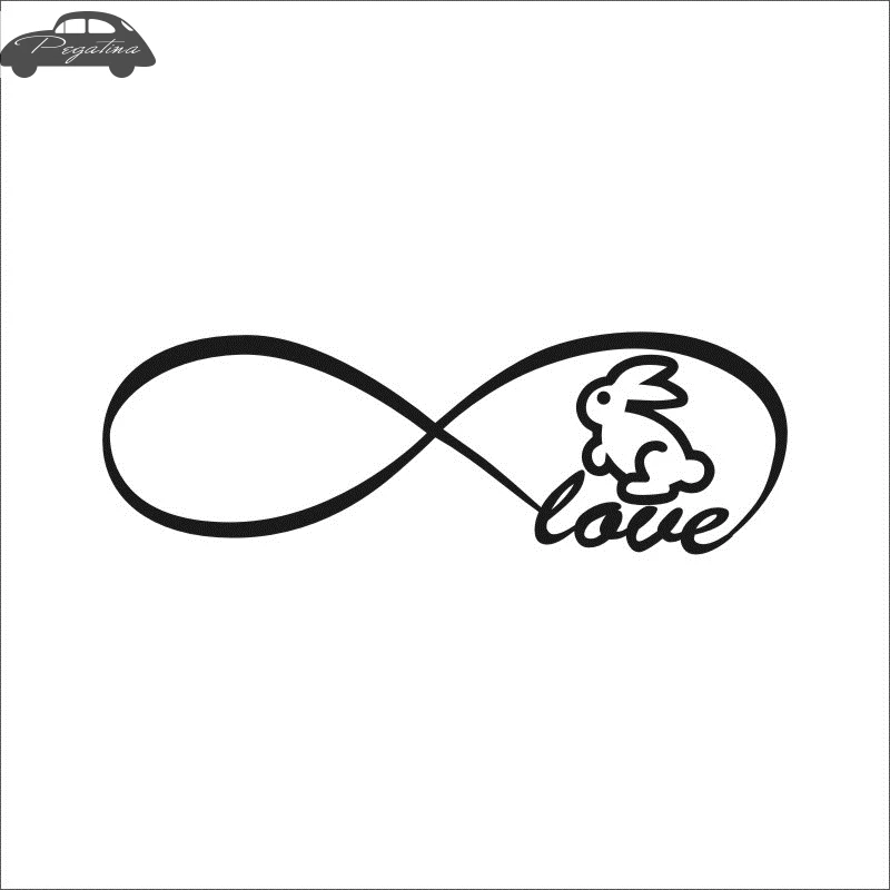 Rabbit Decal Car Posters Vinyl Wall Decals Pegatina Quadro Parede Decor Mural Wild Animal Sticker 719 | Автомобили и мотоциклы