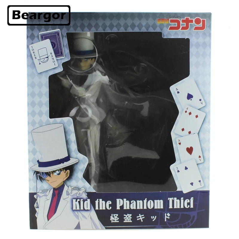 10 &quotдетектива Конан аниме Kaito Kiddo малыш Фантом вор в коробке 25 см ПВХ фигурка