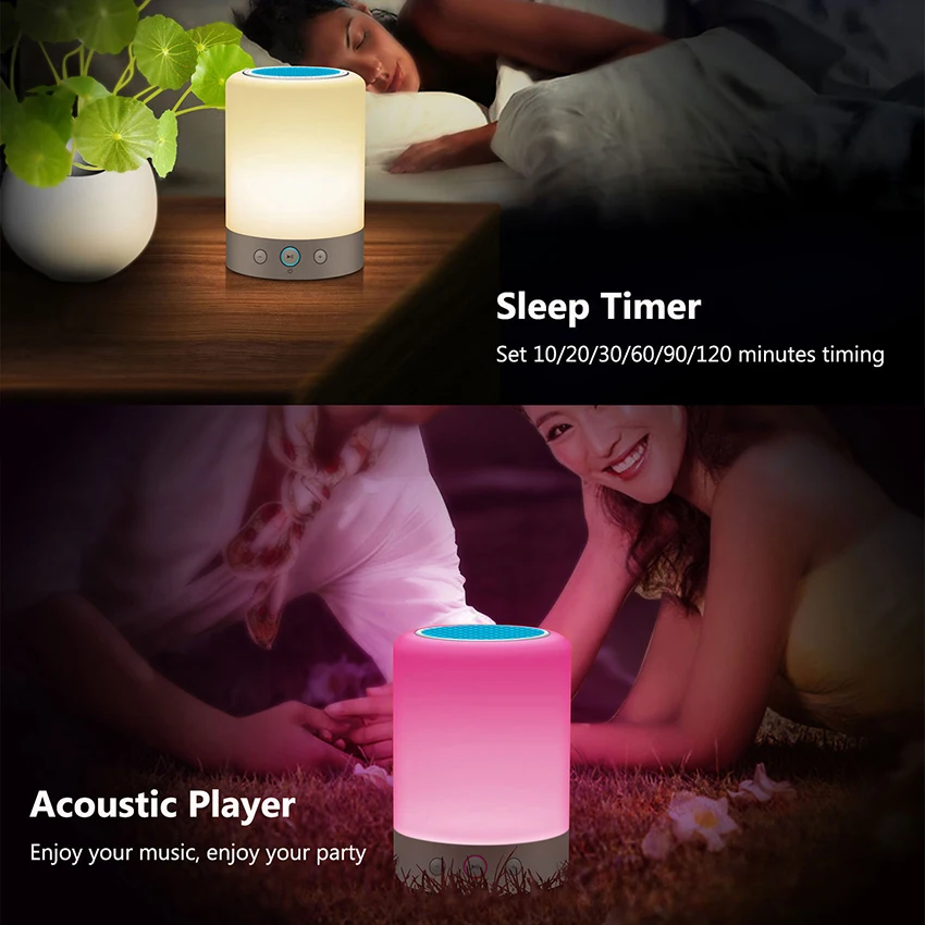 L7 умный светильник Портативный Bluetooth Динамик Беспроводной стерео сенсорный