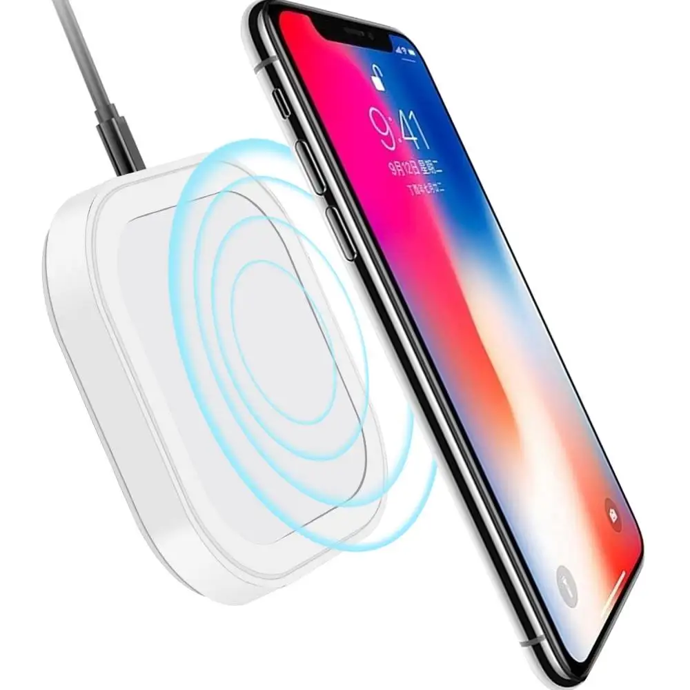 Lewoer Qi Wireless Charger For iPhone Max X 10W Fast Wirless Charging Pad For Samsung S10 Xiaomi MI 9 desktop pad charging
