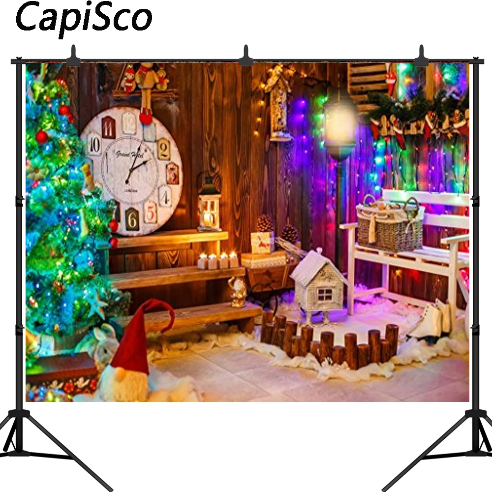 Каписко мечтательная Рождественская елка тематические часы деревянный дом