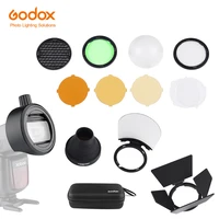 godox s r1ak r1bd07h200rad pad lec200 flash speedlight adapter barn door snoot color filter reflector for ad200 pro