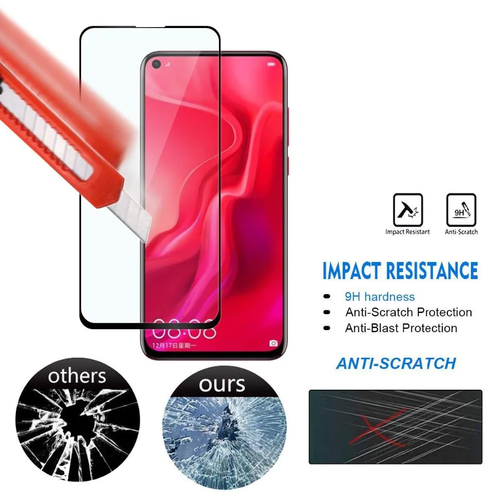 Lucu Vakker 5D полная Защита экрана для HuaWei P Smart Z 9H закаленное стекло Защитная