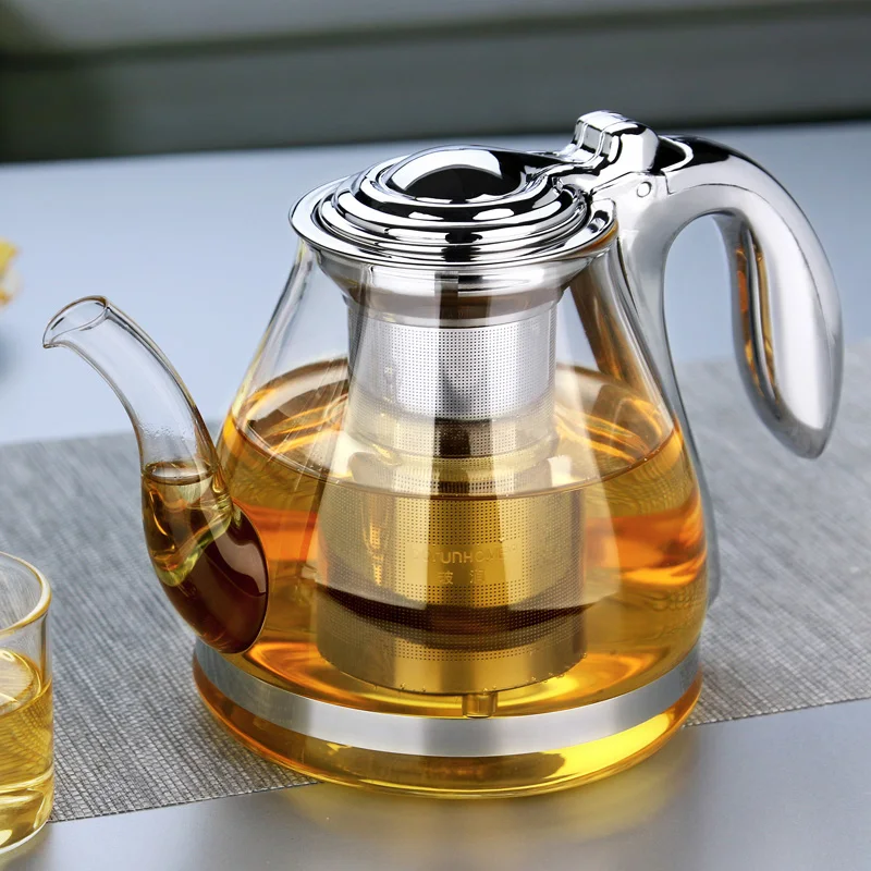 

Large Capacity Glass Tea Pot Elegant Cup Teapot чайник
