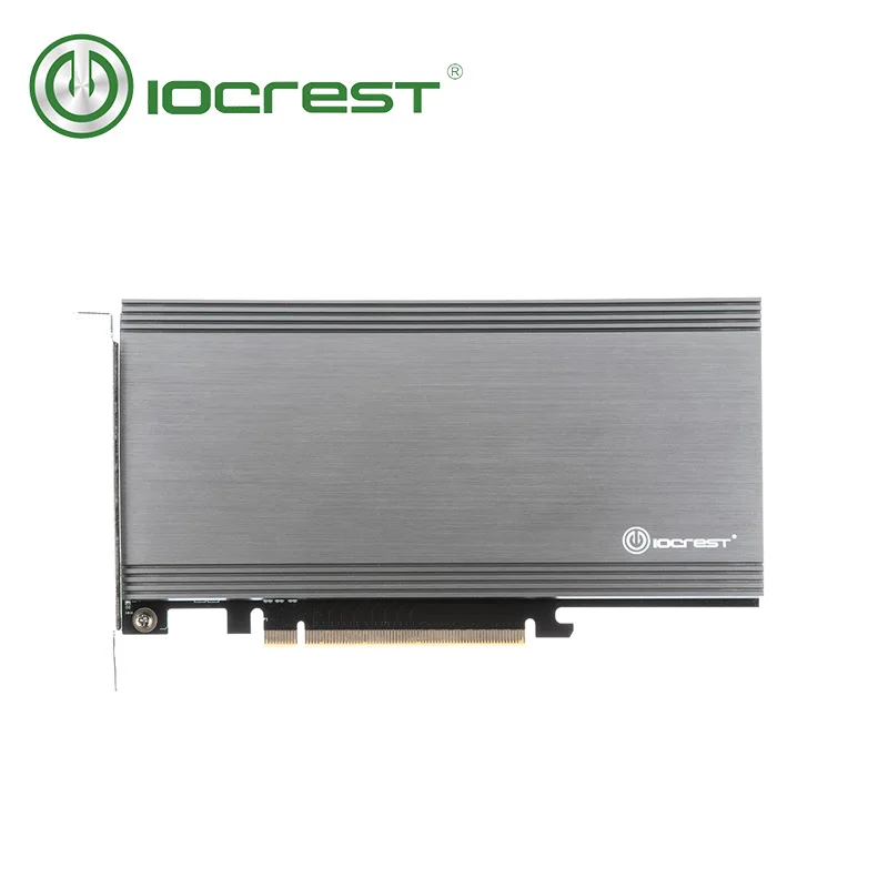 IOCREST двойные порты M.2 NVMe для PCIe 3 0x16 контроллер майнинга с поддержкой материнской