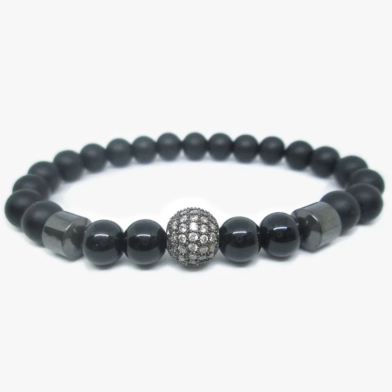 Матовый браслет гематитовый магнит бусины с магнитным расстоянием