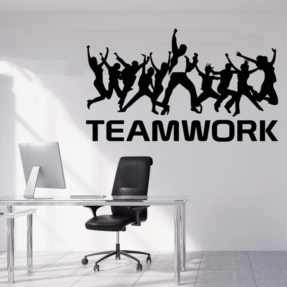 Офисная Цитата Наклейка на стену идея командной работы бизнес офисное украшение