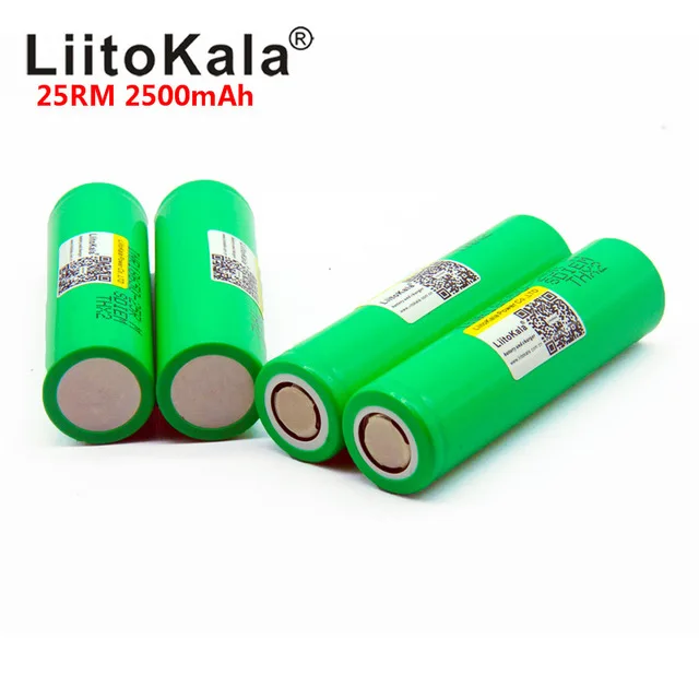 LiitoKala 18650 оригинальный 25R M INR1865025R 20A литий ионный аккумулятор 2500 мАч блок питания