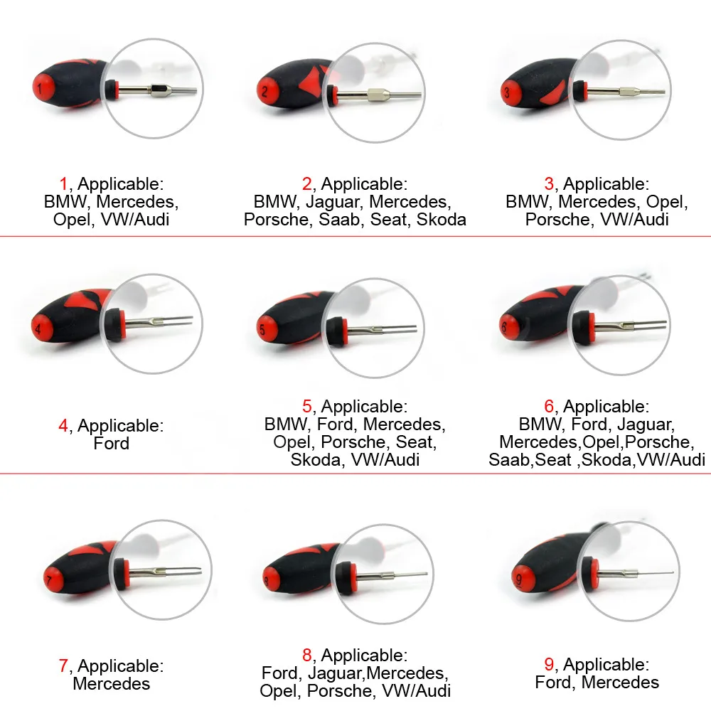 Автомобиль 23 в 1 Автомобильный Жгуты проводки терминала удаления Инструменты |