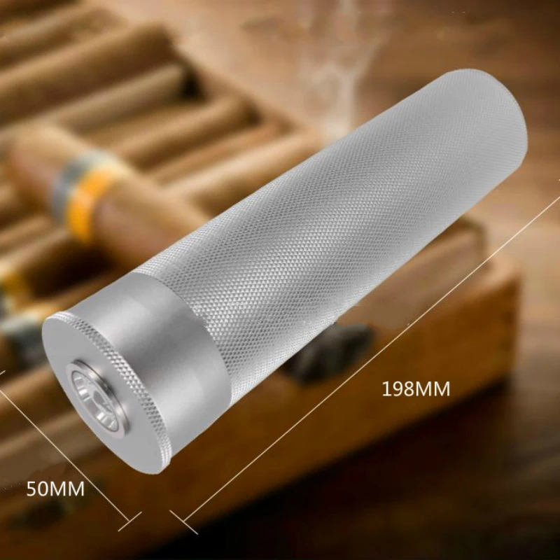 Мини гаджеты для сигар хьюмидор COHIBA портативная металлическая банка из