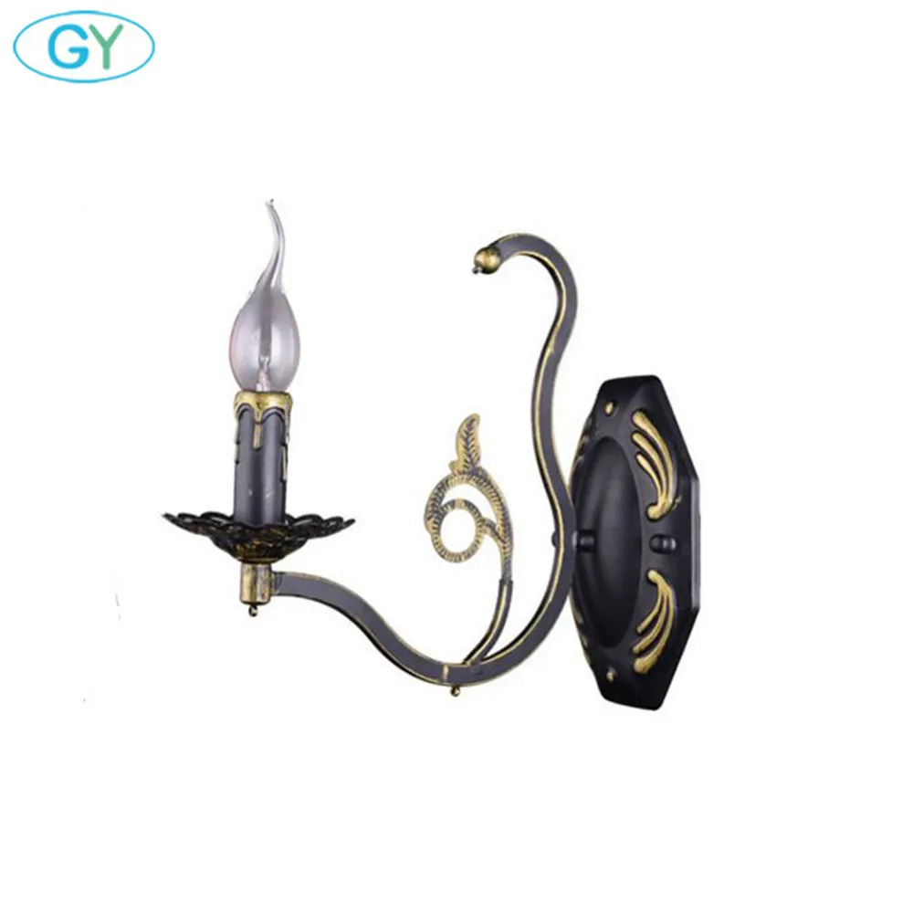 2018 новый художественный декор из кованого железа светодиодный настенный