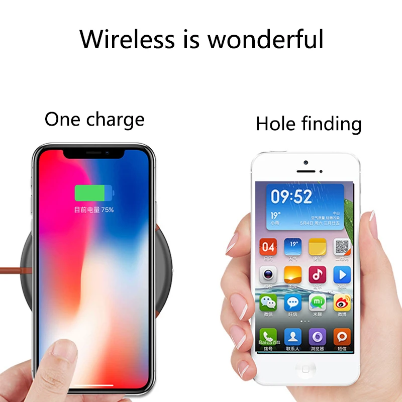 10 Вт Qi Быстрое беспроводное зарядное устройство для iPhone X XR XS Max 8 Samsung Note S8 S9 Plus S7 S6