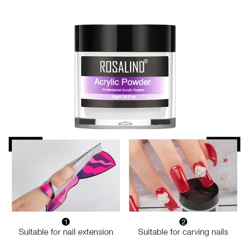 10 мл DIY Блестящий цветной порошок для ногтей резная пыльца акриловая пудра