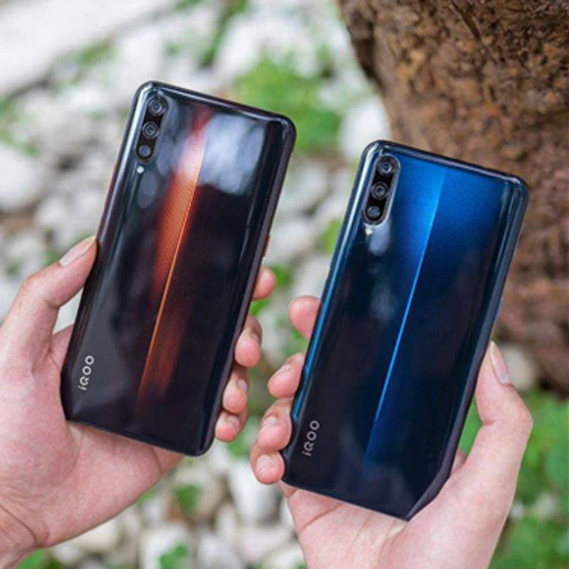 VIVO iQOO Android 9 мобильный телефон OTA обновление отпечатков пальцев ID Snapdragon 855 NFC Type-C 4000 мАч 44 Вт Быстрая зарядка 4D игровой мобильный телефон