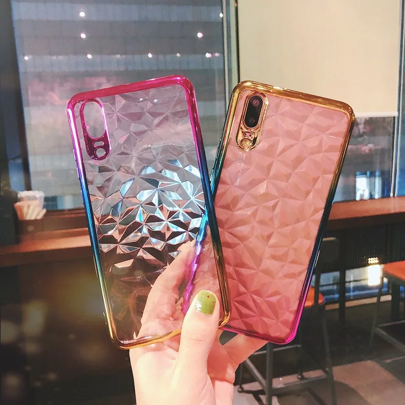 UPaitou 3D градиентное покрытие Solf TPU чехол для телефона huawei Y5 Prime Y6 Y7 Pro Y9 2018 Honor 7A Enjoy 8