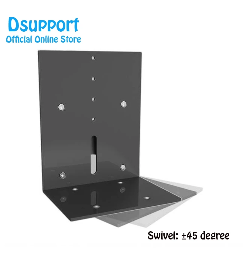 Алюминиевый настенный держатель для колонок с наклоном и поворотом, крепление аудио на подвесную консоль, быстрая и простая установка, поддержка стойки S01