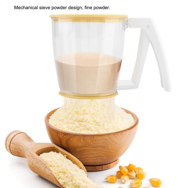 Новая ручная чашка сито для муки порошка сетка принадлежности выпечки