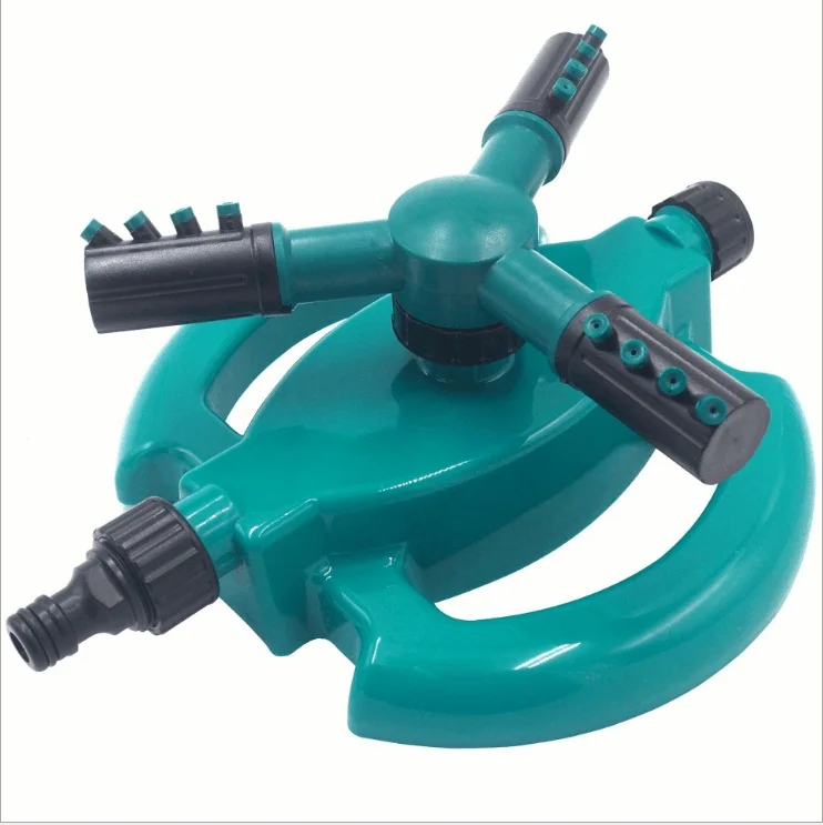 

Garden Sprinklers Automatic watering Grass Lawn 360° Circle Rotating Water Sprinkler 3 Nozzles Three Arm Series connection
