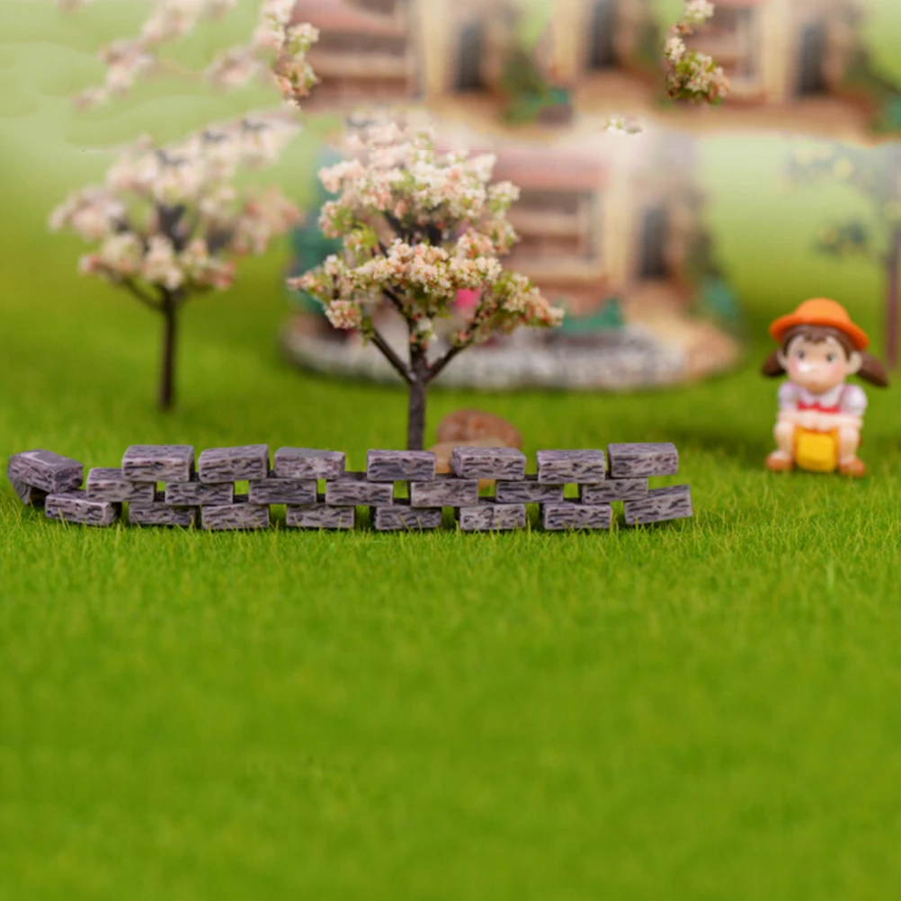 Маленькая кирпичная стена микро ландшафтное украшение садовое Декор мох