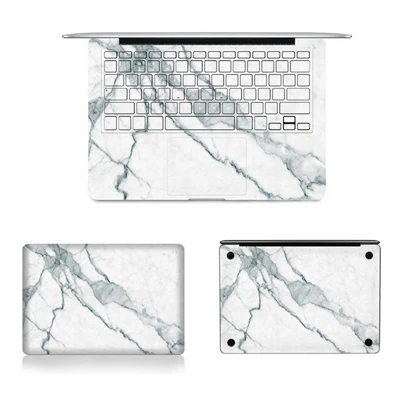 Белая мраморная серия, наклейка для ноутбука s для Macbook Air Pro retina 11 12 13 15, супертонкая защитная наклейка для ноутбука всего тела - Цвет: Option 10