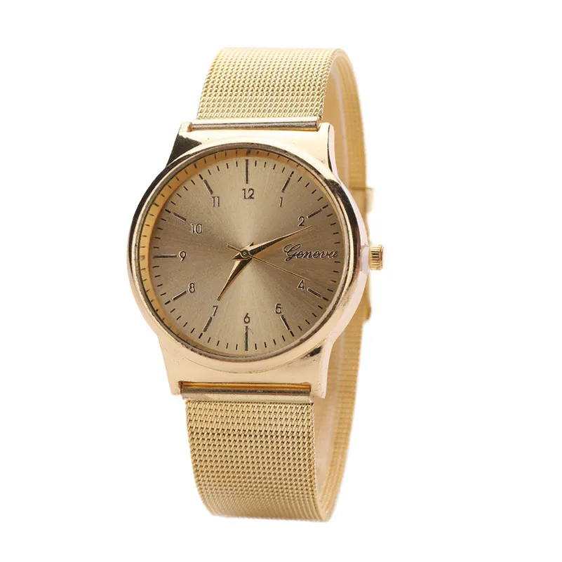 

Modern Fashion Ladies Watches Women Casual Gold Quartz Stainless Steel Wrist Watch Gift for Female Clock Relogio Feminino /C